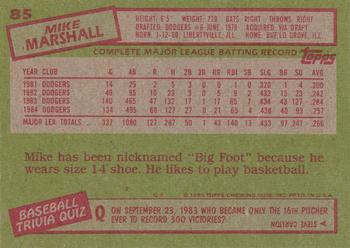 Mike Marshall  baseball card collectible - Main Image 2