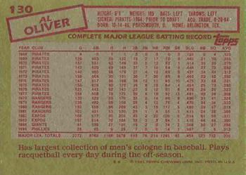 Al Oliver  baseball card collectible - Main Image 2