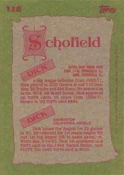 Dick Schofield / Dick Schofield  baseball card collectible - Main Image 2