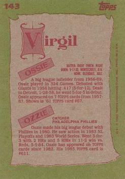 Ossie Virgil / Ozzie Virgil  baseball card collectible - Main Image 2