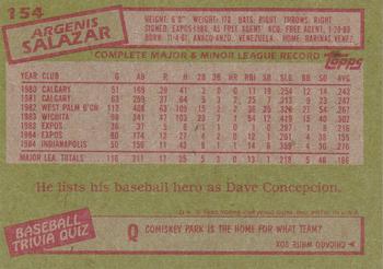 Argenis Salazar  baseball card collectible - Main Image 2