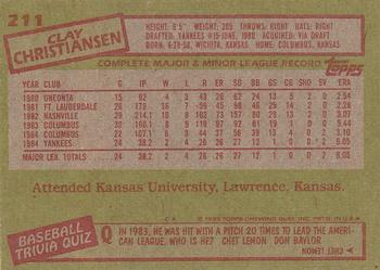 Clay Christiansen  baseball card collectible - Main Image 2