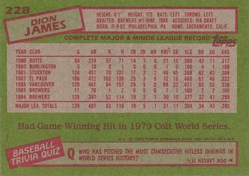 Dion James  baseball card collectible - Main Image 2