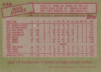 Mike Jones  baseball card collectible - Main Image 2