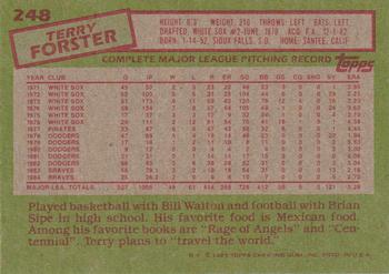 Terry Forster  baseball card collectible - Main Image 2