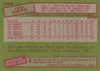 Tom Nieto  baseball card collectible - Main Image 2