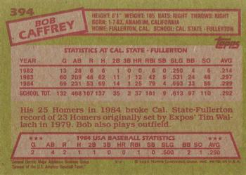 Bob Caffrey  baseball card collectible - Main Image 2