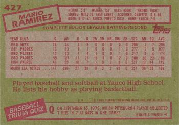 Mario Ramirez  baseball card collectible - Main Image 2
