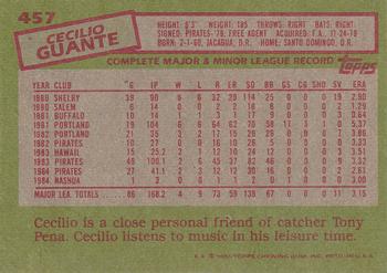 Cecilio Guante  baseball card collectible - Main Image 2
