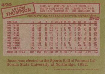 Jason Thompson  baseball card collectible - Main Image 2