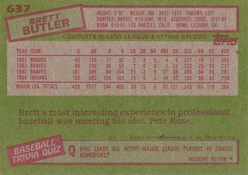 Brett Butler  baseball card collectible - Main Image 2