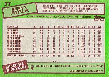 Benny Ayala  baseball card collectible - Main Image 2