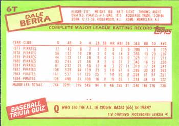 Dale Berra  baseball card collectible - Main Image 2