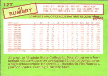 Al Bumbry  baseball card collectible - Main Image 2