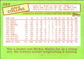 Dave Collins  baseball card collectible - Main Image 2