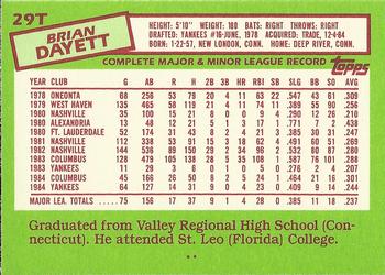 Brian Dayett  baseball card collectible - Main Image 2