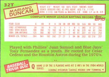 Mariano Duncan  baseball card collectible - Main Image 2