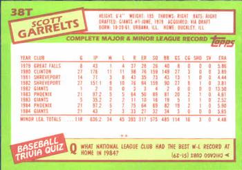 Scott Garrelts  baseball card collectible - Main Image 2