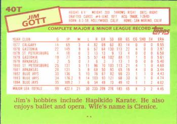 Jim Gott  baseball card collectible - Main Image 2