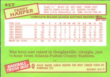 Terry Harper  baseball card collectible - Main Image 2