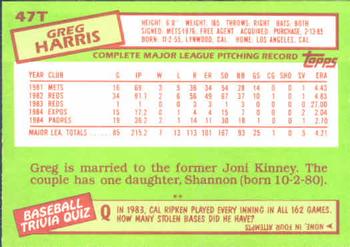 Greg Harris  baseball card collectible - Main Image 2