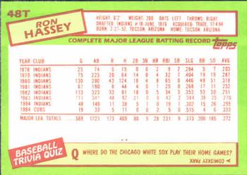 Ron Hassey  baseball card collectible - Main Image 2