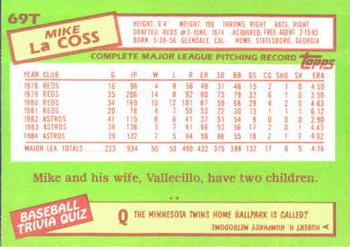 Mike LaCoss  baseball card collectible - Main Image 2