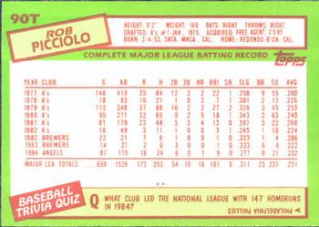 Rob Picciolo  baseball card collectible - Main Image 2
