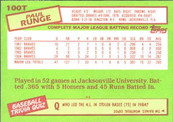 Paul Runge  baseball card collectible - Main Image 2