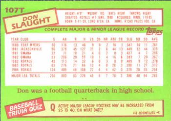 Don Slaught  baseball card collectible - Main Image 2