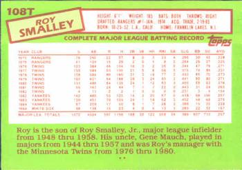 Roy Smalley  baseball card collectible - Main Image 2