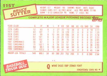 Bruce Sutter  baseball card collectible - Main Image 2