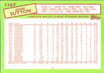 Don Sutton  baseball card collectible - Main Image 2