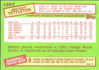 Mickey Tettleton  baseball card collectible - Main Image 2
