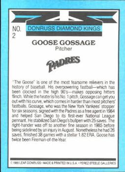 Goose Gossage  baseball card collectible - Main Image 2