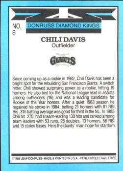 Chili Davis  baseball card collectible - Main Image 2