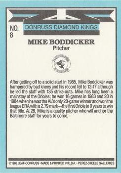Mike Boddicker  baseball card collectible - Main Image 2