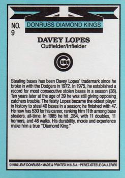 Davey Lopes  baseball card collectible - Main Image 2