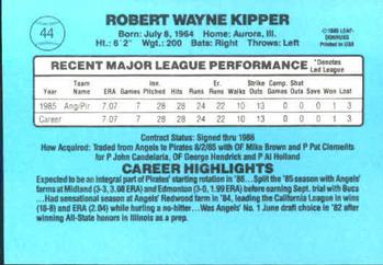 Bob Kipper  baseball card collectible - Main Image 2