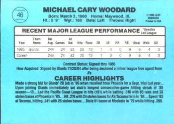 Mike Woodard  baseball card collectible - Main Image 2