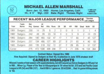 Mike Marshall  baseball card collectible - Main Image 2