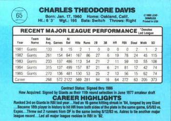 Chili Davis  baseball card collectible - Main Image 2