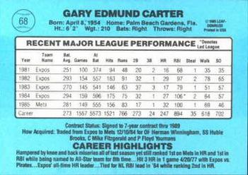 Gary Carter  baseball card collectible - Main Image 2