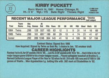 Kirby Puckett  baseball card collectible - Main Image 2