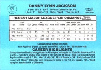 Danny Jackson  baseball card collectible - Main Image 2
