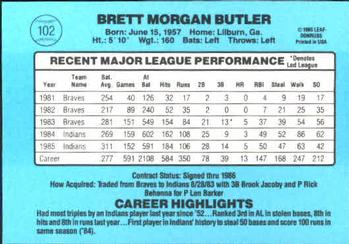 Brett Butler  baseball card collectible - Main Image 2