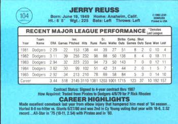 Jerry Reuss  baseball card collectible - Main Image 2