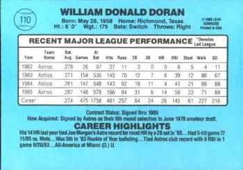 Bill Doran  baseball card collectible - Main Image 2