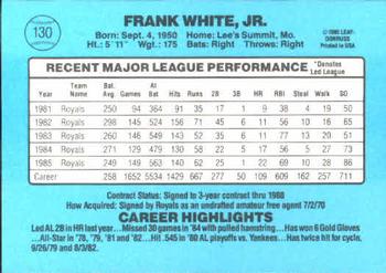 Frank White  baseball card collectible - Main Image 2