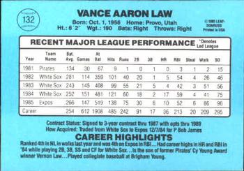 Vance Law  baseball card collectible - Main Image 2